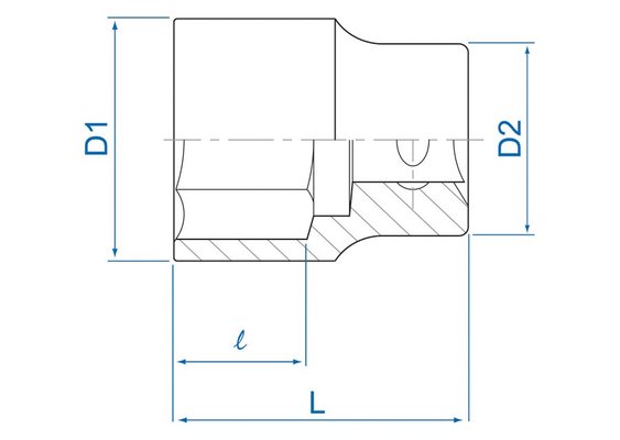 EQUIPEMENT ATELIER - Outils à main - Douille 1/2" 11mm