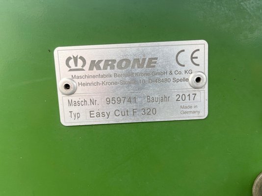 Faucheuse Krone EASYCUT F320
