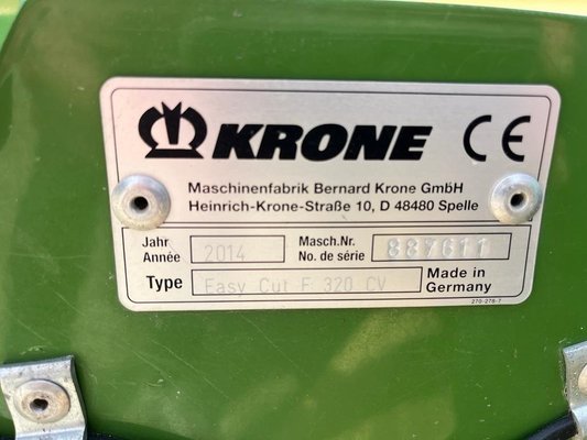 Faucheuse conditionneuse Krone F 320 CV EASYCUT