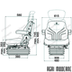 PIECES TRACTEUR AUTRE MARQUE - Siège - MAXIMO \'BLACK EDITION\'
MSG 95G/721
