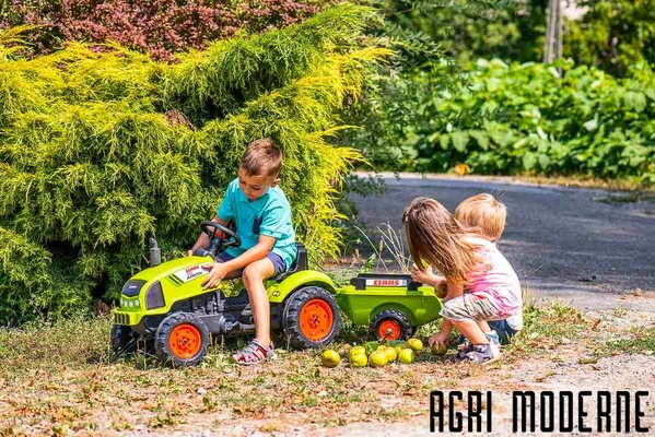 JOUETS / MAQUETTES - Porteur / Tracteurs à pédales - ARION AVEC REMORQUE