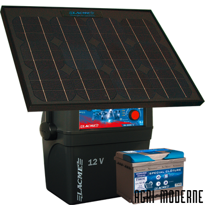 CLÔTURES ELECTRIQUES - Clotures secteur - *SECUR SUN+ 33W +ACCU 62AH ele