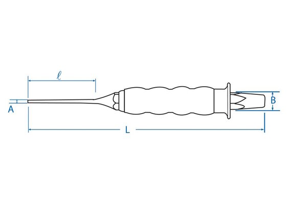 EQUIPEMENT ATELIER - Outils à main - Chasse goupille gainé 5 x 200mm