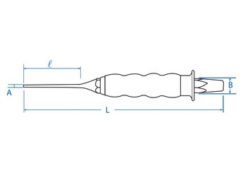 EQUIPEMENT ATELIER - Outils à main - Chasse goupille gainé 5 x 200mm