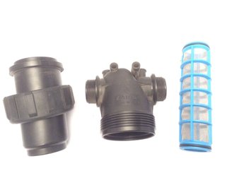 PIECES PULVERISATION - Divers - Filtre Refoulement 1"1/2 F - 50 mailles Tamis Bleu
