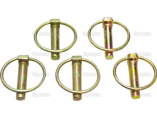 DIVERS FOURNITURES - Attelage (Conso) - Agripak 5 goupilles clips 10mm (rondes)