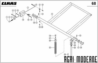 PIECES RECOLTE FENAISON CLAAS - Carrosserie - SUPPORT