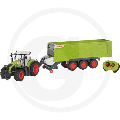 JOUETS / MAQUETTES - Autres Matériels - RC CLAAS Axion 870 avec remorque CargoS9600