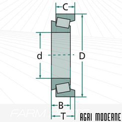 PIECES TRANSMISSION - Roulement - RLT CONIQUE 30209