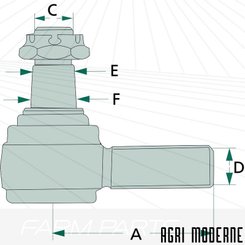 PIECES TRACTEUR AUTRE MARQUE - Direction - ROTULE