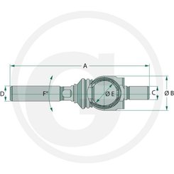 PIECES TRACTEUR AUTRE MARQUE - Direction - ROTULE AXIALE