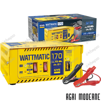 EQUIPEMENT ATELIER - Chargeurs - WATTMATIC 170 AUTOMATIC
6/12 V - 25 > 180 Ah
