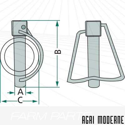 PIECES TRACTEUR AUTRE MARQUE - Attelage - GOUPILLE