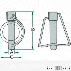 PIECES TRACTEUR AUTRE MARQUE - Attelage - GOUPILLE