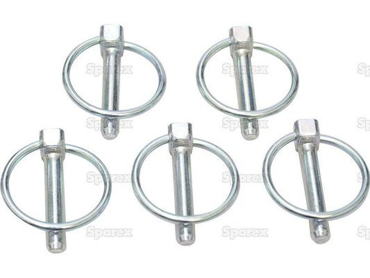 DIVERS FOURNITURES - Attelage (Conso) - Agripak 5 goupilles clips 8mm (rondes)