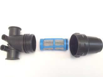 PIECES PULVERISATION - Divers - Filtre Arag 3/4" Femelle - Tamis 50 mailles - Bleu