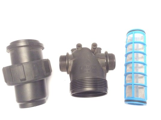 PIECES PULVERISATION - Divers - Filtre Refoulement 1"1/2 Mâle - Tamis 50 mailles - Bleu