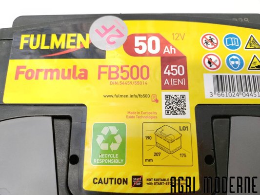 DIVERS FOURNITURES - Batterie - FULMEN FORMULA FB500