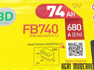 DIVERS FOURNITURES - Batterie - FULMEN FORMULA FB740