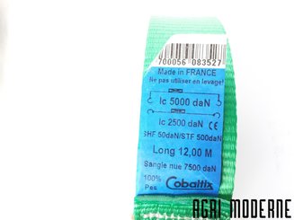 EQUIPEMENT ATELIER - Elingue / Sangle - Sangle 12m x 50mm cliquet inversé FRANCE