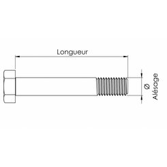 PIECES EPAREUSE / BROYEURS - Consommable Epareuses - Vis 14 B x 88