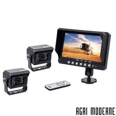 GUIDAGE & DIGITAL - Accessoires - Kit complet 7" - 2 entrées Intermittence - 2 caméras 120° - 2 câbles rallonges de 20m