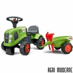 JOUETS / MAQUETTES - Porteur / Tracteurs à pédales - Porteur Baby avec remorque et outil
