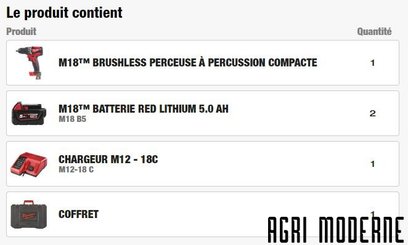 EQUIPEMENT ATELIER - Electroportatif - M18 BLPDRC-402C - Perceuse à percussion BRUSHLESS,18V, 4,0 Ah , 60 Nm