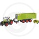 JOUETS / MAQUETTES - Autres Matériels - RC CLAAS Axion 870 avec remorque CargoS9600