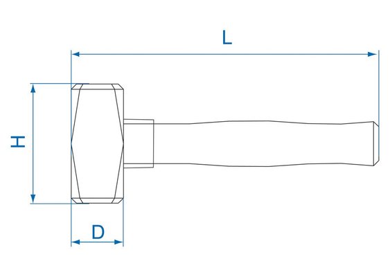EQUIPEMENT ATELIER - Outils à main - Massette manche tri-matière 1.0kg