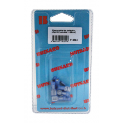 DIVERS FOURNITURES - Signalisation Électricité - HF- 10 COSSES PLAT F BLEU L6.3