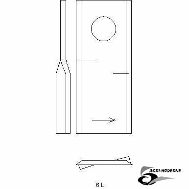 PIECES RECOLTE FENAISON AUTRE MARQUE - Autre pièces récolte fenaison - COUTEAU GAUCHE FAUCHEUSE KUHN