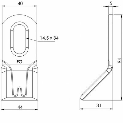 PIECES EPAREUSE / BROYEURS - Consommable Epareuses - Couteau Renforcé 133 - 408