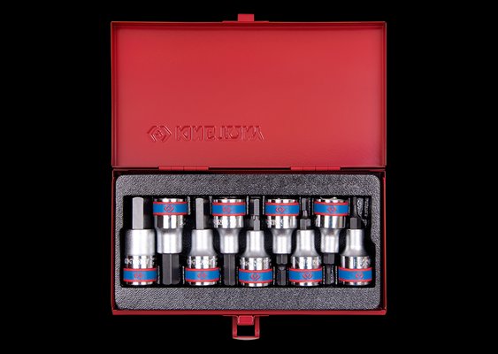 EQUIPEMENT ATELIER - Outils à main - Coffret de douilles 1/2" mâle, 9 pièces