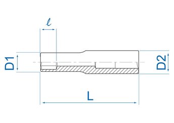 EQUIPEMENT ATELIER - Outils à main - Douille 1/4" Torx E8