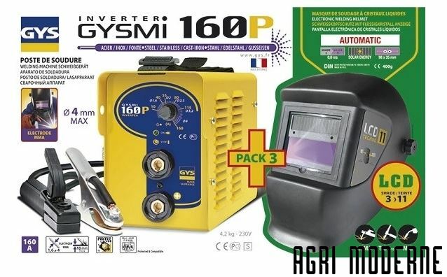 EQUIPEMENT ATELIER - Soudure - GYSMI 160 P + MASQUE LCD 11