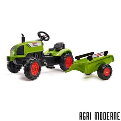JOUETS / MAQUETTES - Porteur / Tracteurs à pédales - ARION AVEC REMORQUE