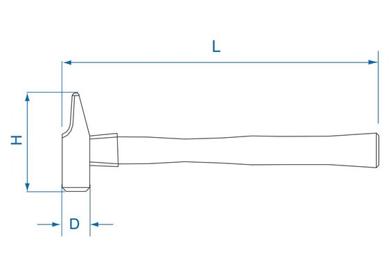 EQUIPEMENT ATELIER - Outils à main - Marteau rivoir manche tri-matière 29mm - 500g