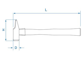 EQUIPEMENT ATELIER - Outils à main - Marteau rivoir manche tri-matière 29mm - 500g