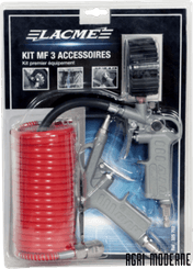 AIR COMPRIME - Accessoire compresseur - BLISTER KIT 'M.F.' 3 PIECES