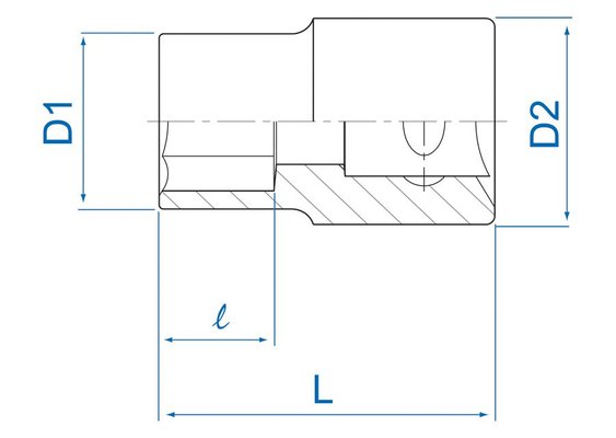 EQUIPEMENT ATELIER - Outils à main - Douille Torx 1/2" E12