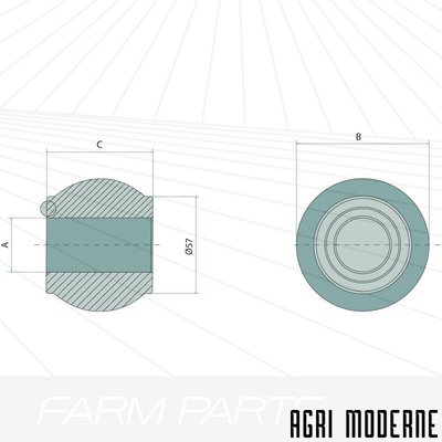 PIECES TRACTEUR AUTRE MARQUE - Attelage - BOULE CAT3/4 3EME POINTS