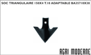 PIECES TRAVAIL DU SOL - Outils à dents non animés - SOC TRIANGULAIRE 150X4