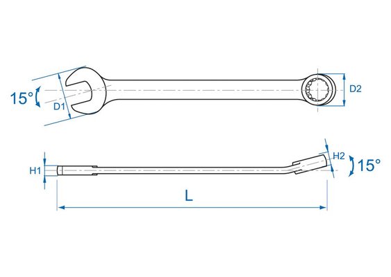 EQUIPEMENT ATELIER - Outils à main - Clé mixte 32mm