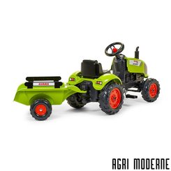 JOUETS / MAQUETTES - Porteur / Tracteurs à pédales - ARION AVEC REMORQUE
