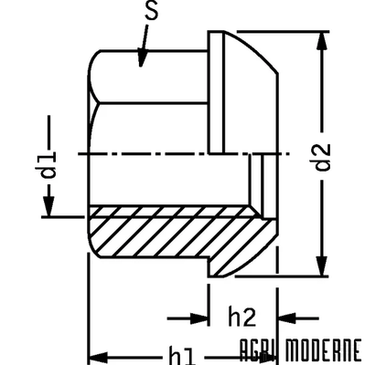BOULONNERIE ET QUINCAILLERIE - Ecrou - Écrou de roue DIN74361 M16x1.50 steel Zingué Class 10 Kramp