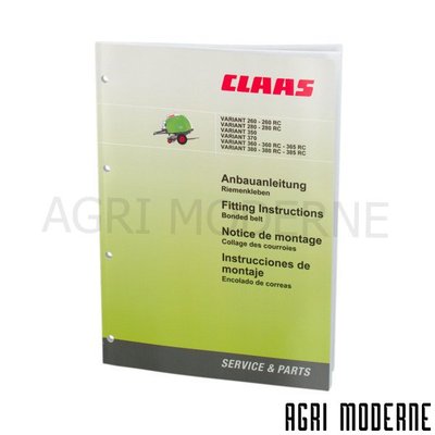 PIECES RECOLTE FENAISON CLAAS - Documentation - INSTRUCT.MONTAGE