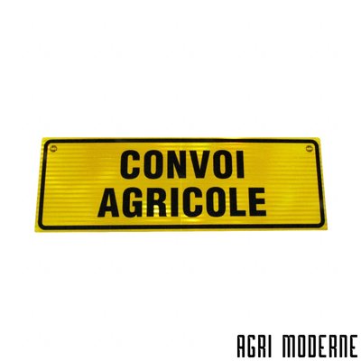 DIVERS FOURNITURES - Signalisation Électricité - Panneau en aluminium CONVOI AGRICOLE1200X400
