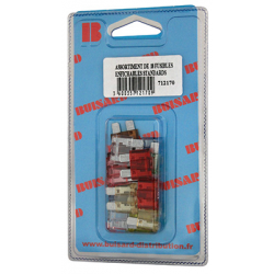 DIVERS FOURNITURES - Signalisation Électricité - HF- 18 FUSIBLES ENFICHABLES STANDARD PANACHES