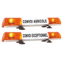 DIVERS FOURNITURES - Signalisation Électricité - RAMPE 970MM 12V 2 FEUX TOURN.MAGN.